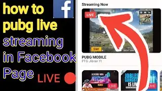 HOW TO LIVE STREAM PUBG OR ANY GAME ON FACEBOOK PAGE | Apne Facebook Page Par Live Stream Kaise Kare
