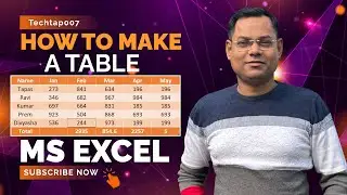 How to Make a Table in Excel Format as Table