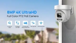 PTZ-2386IRC-ZS Night Vision PTZ Camera | 5X Zoom Dual Light Camera | Colorvu PoE Security Camera
