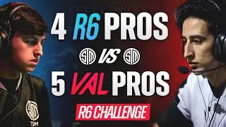 R6 vs VALORANT: 4v5 - What Happens When RADIANT VALORANT PROS Face The BEST RAINBOW SIX SIEGE TEAM?