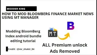 LEARN MODDING | How to MOD Bloomberg using MT Manager |Smali Reverse Engineering |2024#mtmanager