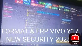 VIVO Y17 FORMAT & FRP GMAIL NEW SECURITY 2025 
