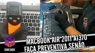 MACBOOK AIR 2011 ATUALIZAÇÃO IOS E LIMPEZA INTERNA