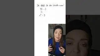Wurzeln: Unterscheid Wurzel aus einer Zahl vs. Wurzel bei einer Gleichung 