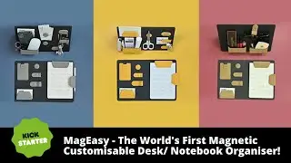 MagEasy | A Modular Magnetic Customisable Desktop & Notebook Organiser − Now On Kickstarter