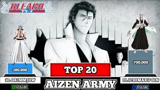 Beach top 20 strongest aizen army power level.  #stark #ulquiorra #grimmjow #aizensousuke #espada