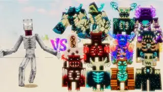 SCP 096 VS All Powerful Warden, Zorden, Blood Warden, Tryden| Minecraft Mob Battle |