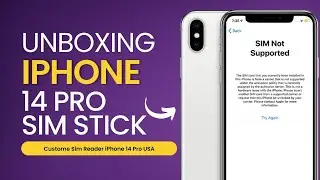iPhone 14 Pro USA (LL) Custome Sim Tray & Simlock Carir alias SU/Sim Stick/RSIM