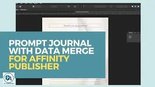 Create a Prompt Journal in Affinity Publisher with Data Merge
