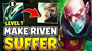 HOW TO MAKE RIVEN PLAYERS SUFFER WITH THIS SINGED TRICK! (LEVEL 1 STRATEGY)