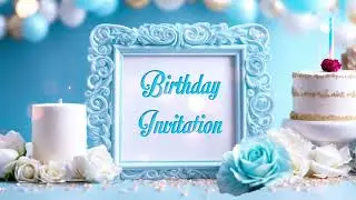 3D Birthday invitation template | Birthday template | AfterFX templates | After effects templates