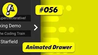Ep. 056 - How to create a custom animated drawer in Flutter | Flutter Processing