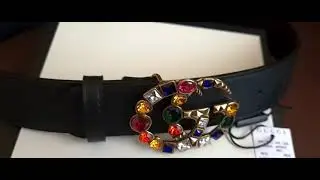 Ремень Gucci с кристалами crystal