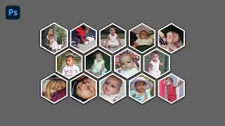 How to make Honeycomb photo Collage in photoshop | Photoshop mein Honeycomb Collage Kaise banaye