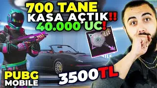 YENİ GELEN KUTULARDAN 700 TANE AÇTIK!! 40.000 UC HARCADIK!! | PUBG Mobile Kutu Açılımı
