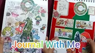 Journal With Me | Creative Journaling #journalwithme #creativejournaling #asmr   #christmas