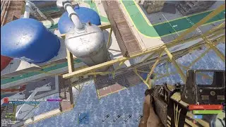 Probably the COOLEST Jump on Large Oilrig - Rust