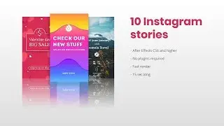 10 Instagram Stories [After Effects Template]
