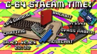 #2309 C-64 Zockzeit Live! Games querbeet auf Originalhardware zocken, Chillen, Labern, Spass haben!