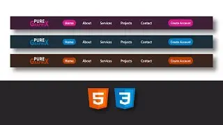 NAVIGATION  BAR DESIGN  WITH  HTML & CSS                 #html  #css  #WEB DESIGN ##WEB DEVELOPMENT