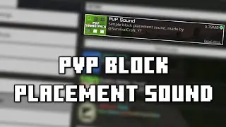 PVP Block sound pack MCPE 1.21 - (Direct Link)