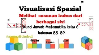 Kunci Jawab Matematika Kelas 6 Halaman 88-89 Visualisasi Spasial#susunankubus