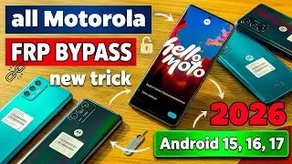 Motorola Moto FRP Bypass 2026 🔥 | Remove Google Account Lock Without PC | Android 15/16