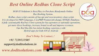 Redbus clone | RedBus Script | RedBus Online Bus Reservation Script