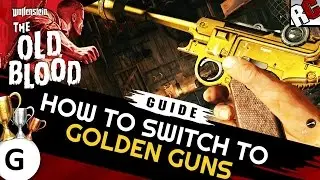 Wolfenstein The Old Blood How to switch to GOLDEN GUNS - Goldene Pistole Easter Egg