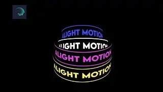 Alight Motion Tutorial - Text Animation Intro XML preset