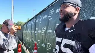 Purdue lineman DJ Wingfield says O-Line is the closest group on the team