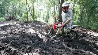 SHREDDING MY PITBIKE TRACK!!