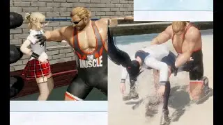 [熊八玩game] DEAD OR ALIVE 6 online battle  Bass vs Marie Rose, Nico and Momiji