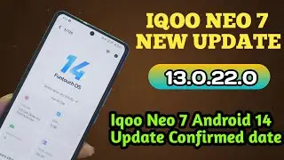Iqoo Neo 7 New Update in October 2023 | New Features Added