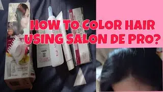 HAIR DYE USING SALON DE PRO
