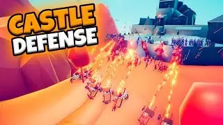 CASTLE DEFENSE BATTLES. EVERY FACTION | TABS MODDED GAMEPLAY