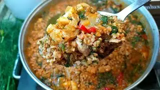200 г мяса и 15 минут! Такую гречку с подливкой просто обожал мой бывший бойфренд🍲🍲