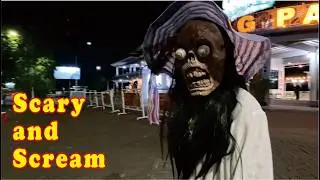 There is a KUNTILANAK ghost at night || Ghost Prank in Public