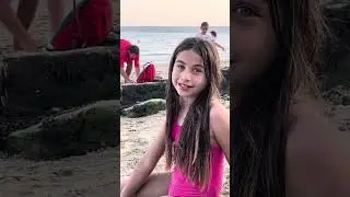Doing gymnastics at the beach part two