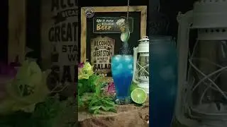 Blue Lagoon Mocktail #viralvideo #cocktail #shorts #shortsvideo #trending