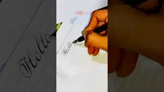 Satisfying copperplate calligraphy | Manuscript dip pen hand writing #calligraphy #writing #shorts