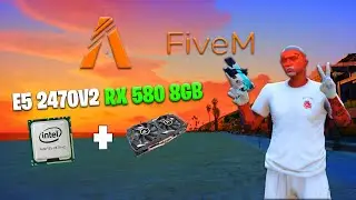 🔥 XEON 2470V2 RX 580 8GB TESTE FIVEM NOVO AMERICACITY PC GAMER DA ALIEXPRESS