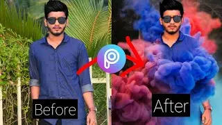 Smoke Effect Tutorial || Smoke Effect || picsart editing tutorial