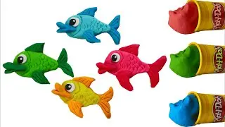 How to make 4 fishes from polymer clay |