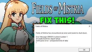 How to Fix Fields of Mistria Has Encountered an Error and Needs to Shutdown