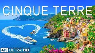 Cinque Terre Italy 4K Drone Footage | Colorful Coastal Villages & Mediterranean Sea Views