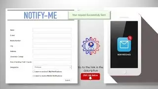 Get latest updates, notifications through SMS and email
