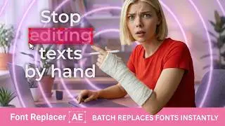Font Replacer AE: Replace ALL Fonts in After Effects Instantly