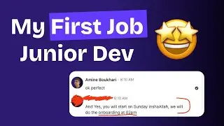 How I Got my First Job as a Junior Developer! (No Degree, I'm a Dropout 😅)