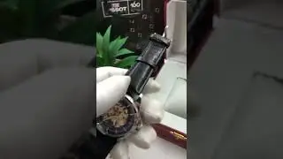 Часы Rolex Skeleton с кожаным ремешком
